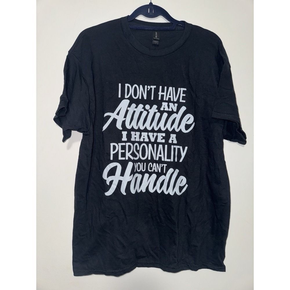 Gildan Heavy Cotton T-Shirt Women's Fun Letter Printing Tee Cool Girl Top Size L - Picture 5 of 10